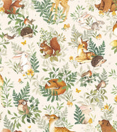 FOREST - Papier peint enfant - Motif animaux de la forêt